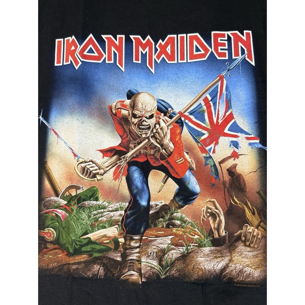 Gildan TShirt Iron Maiden Trooper Soft Style Unisex Size Small 100% Cotton‎